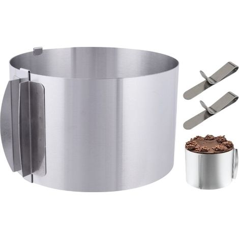 Tortenring, 10 cm verstellbar (16-30 cm) + 2x Gratis-Clip (1/5)