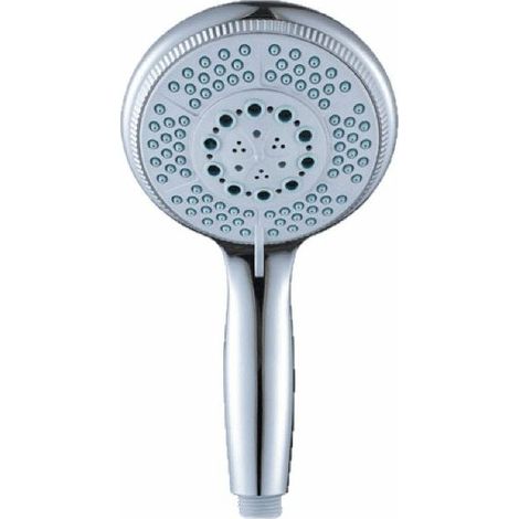 5-Strahl-Handbrause für Badezimmer, großer Duschkopf (G1/2 Zoll, 150 mm), Chrom