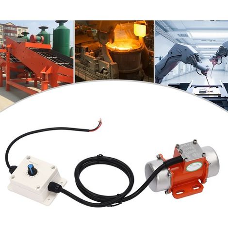 DC12V Vibration Motor Vibrating Electric Vibration Motor 60W +Speed Controller (1/5)