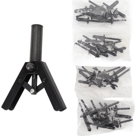 Hand Riveter Set with 40 Plastic Rivets for Car Door Panels (1/5)