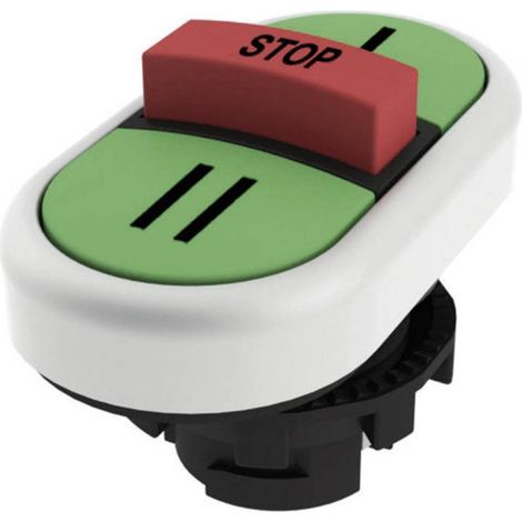 Pizzato Elettrica E21PTRS9AAAY E21PTRS9AAAY Bouton-poussoir triple touche vert, rouge, vert 1 pc(s) (1/3)