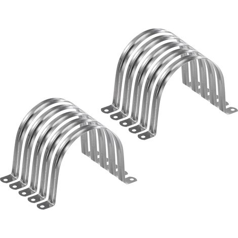 10pcs 4 5/16" 110mm Colliers De Conduit M110 Collier De Tube En U (1/5)