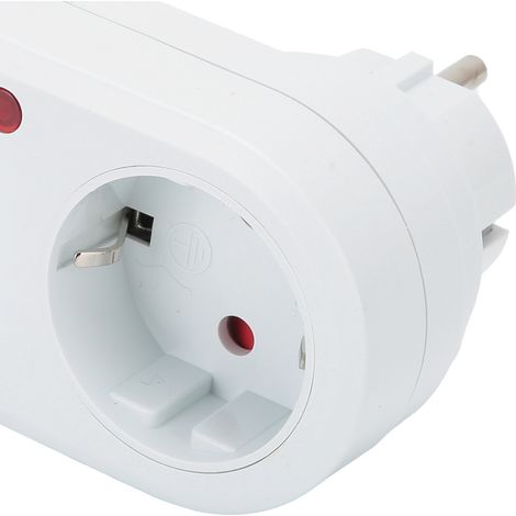 Zeitschaltuhr-Steckdose, sparsam, programmierbarer 12/24-Stunden-/7-Tage-Timer, LCD-Anzeige, blauer Bildschirm (1/5)