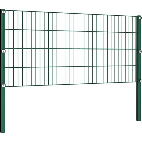 Maison Exclusive - Zaunelement mit Pfosten Eisen 176,5 x 80 cm Gr