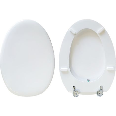 Copriwater Varazze Ideal Standard legno rivestito in resina poliestere bianco (1/2)