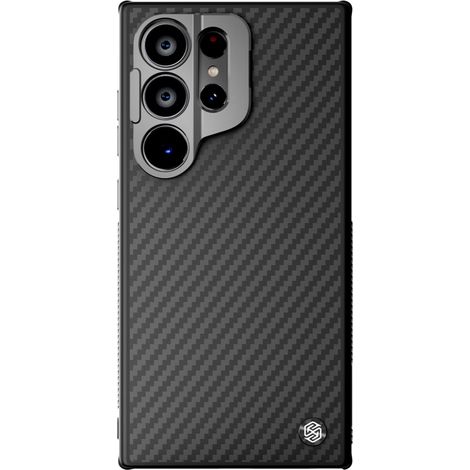Schutzhülle für Samsung Galaxy S24 Ultra, Nillkin Armor, Carboprof-Hülle, mit Magsafe-Anschluss, schwarz