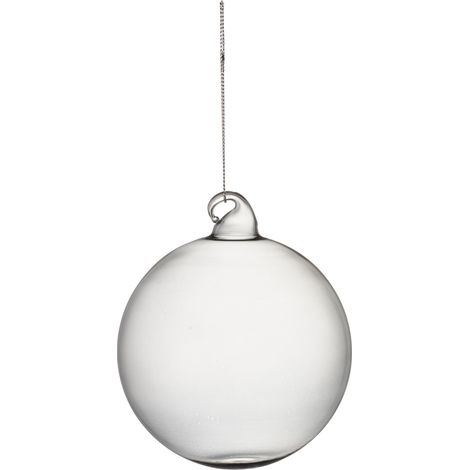 Set 6 sfere in vetro grigio fumè 10 cm. (1/2)