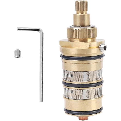 Brass Bath Douche Thermostatique Cartouche Poignée pour Mitigeur de Valve de Mélange Barre de Douche Robinet Douche (1/5)