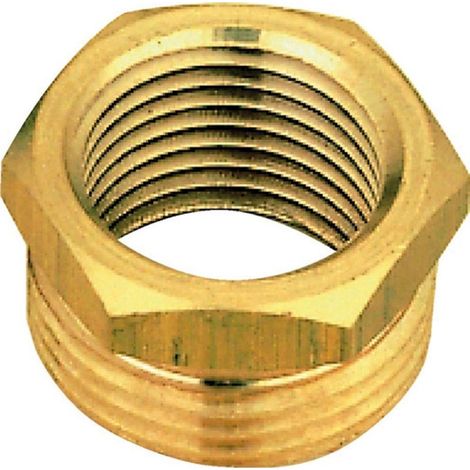 réduction en laiton à visser - 6 pans - mâle 12 x 17 vers femelle 08 x 10 - sachet de 2