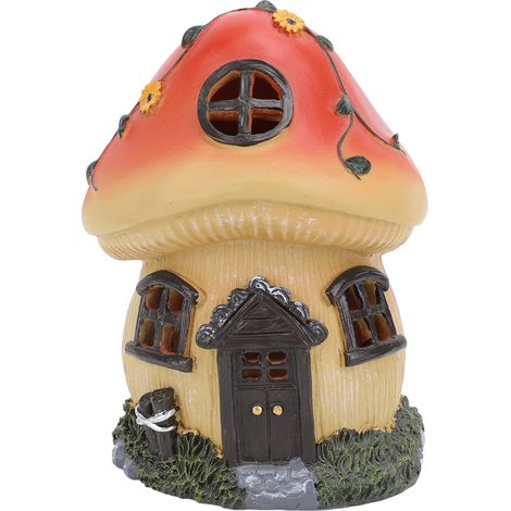 Mushroom Outdoor Solar Powered Statue Light Garden Sculpture Decor Light Automatic Sensor Ornament Light for Patio Garden (1/5)