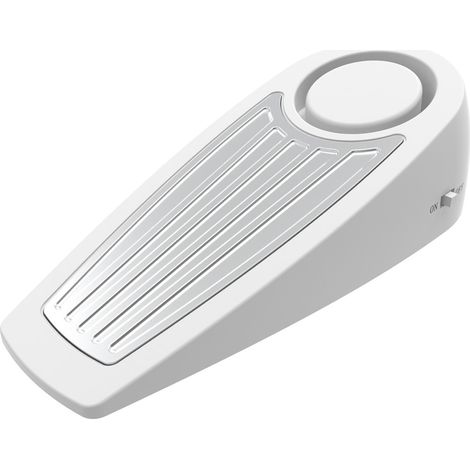 GARRYFIZH Arrêt de porte alarme, détection de vibration sensible, sécurité portable pour maison boutique bureau, Blanc (1/5)