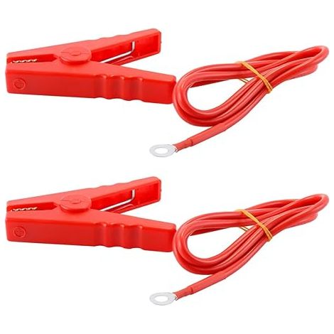 Electric Fence Wire Solar Powered Heavy Duty Alligator Clips Fence Connectors 3ft (1/4)