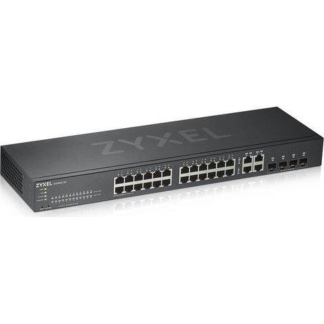 ZYXEL GS1920-24v2 28 Port Smart Managed Switch 24x Gigabit Copper and 4x Gigabit dual pers (GS1920-2 (1/4)