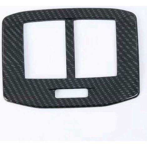 1 color: Carbon fiber texture Material: ABS Rear air vent cover, suitable for automotive interior accessories. (1/4)