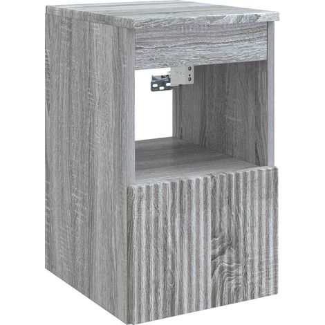 Mueble de Cuarto de Baño Sonoma gris 30 x 35 x 50 cm vidaXL