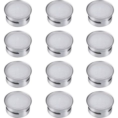 Aireadores de grifo de acero inoxidable M22 M24, aireador de agua para grifo, filtro de grifo ahorrador de agua, repuestos y accesorios para cabezal de grifo de cocina y baño, 12 piezas