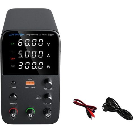 Fuente de alimentación de laboratorio, 30 V 10 A, protección OCP, WPS605H 60 V 5 A (1/2)