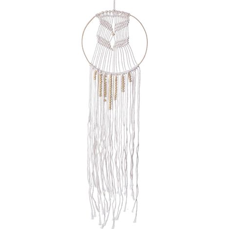 Dream Catcher - Handmade Cotton And Wire Wall Decoration - Bohemian Home Bedroom Living Room Kids Room Wedding Decor - 1 Piece (1/5)