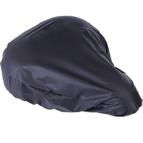 Housse de selle de vélo imperméable réutilisable, protection pluie pour VTT, noir. (1/5)