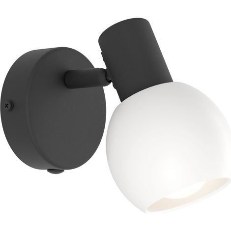 Eglo Wandspot Castellazo schwarz/opal 1er E14 (1/3)