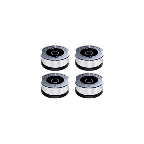 Lot de bobines automatiques BLACK+DECKER – Remplacement AF‑100‑3ZP – Tête B4+0+0 sans capot, coupe franche