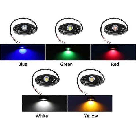 Voici une proposition de titre produit en français (190 caractères maximum) :
"4x Feux de Châssis LED Bleus 4-Pod pour JEEP 4x4 Camion UTV ATV Bateau - Éclairage Sous-Caisse Offroad Tout-Terrain" (1/4)