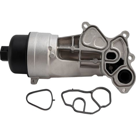 Carcasa metálica del filtro del enfriador de aceite, compatible con modelos de vehículos compactos, números de pieza del fabricante: 11428643762, 11427558521, números de pieza intercambiables: V864376 (1/5)