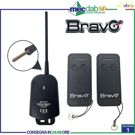 RICEVENTE BICANALE DA ESTERNO  CON DUE TELECOMANDI (1/3)