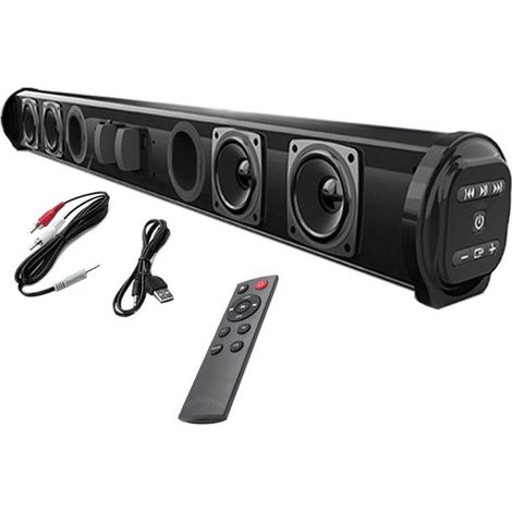 Barre de son Bluetooth sans fil, enceinte surround sans fil, idéale pour les home cinémas. (1/2)