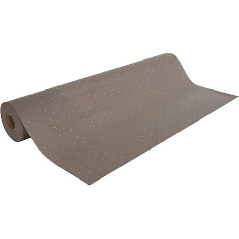 Rotolo 0,70x100m Fondo Taupe Pois Bianchi in Riserva