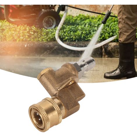 Acoplamiento rápido de 1/4" para hidrolimpiadoras, 4500 psi, 5 ajustes de ángulo, conexión rápida, compatible con equipos de jardinería. (1/5)