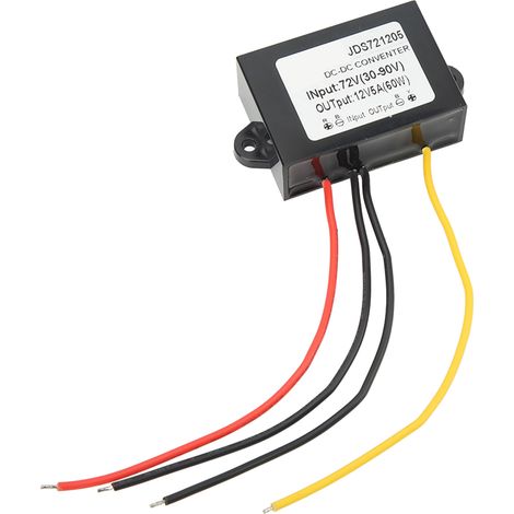 72V auf 12V 5A Abwärtswandler, IP67 wasserdichtes Transformatormodul mit Kabel, DC-DC-Spannungsregler für Netzteile (1/5)