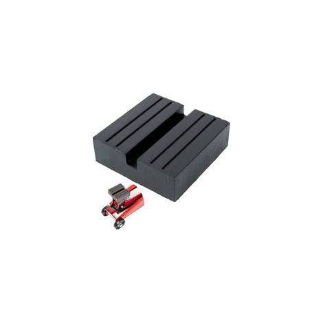 Universal rubber jack pad 75x75x25 mm 3.5 tonnes for lifting passenger vehicles (1/5)