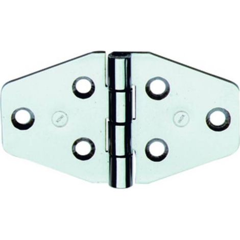 12 x CERNIERA PERNO FISSO 854IN INOX NAUTICA 70X40 MM