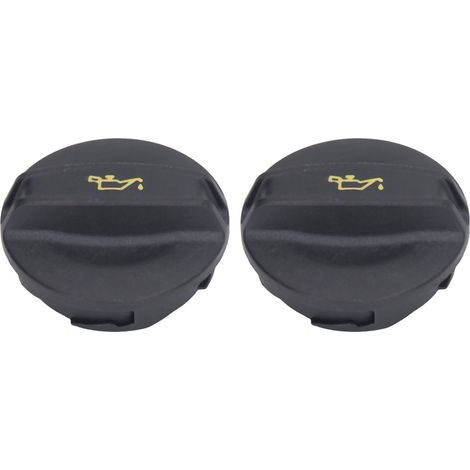 2 tappi di riempimento olio/coperchio serbatoio in ABS nero 06K103485A per motori 1.8L 2.0L DC 2012-2017.