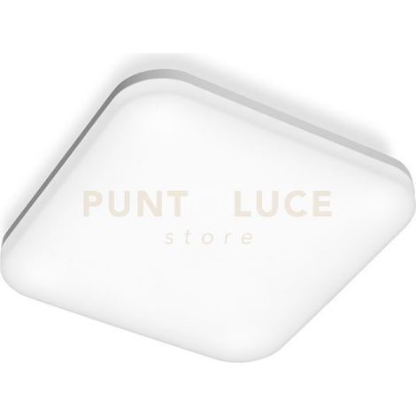 GES833- PLAFONIERA QUADRATA BIANCA A LED 4000K 2700LM 30W IP66 33CM