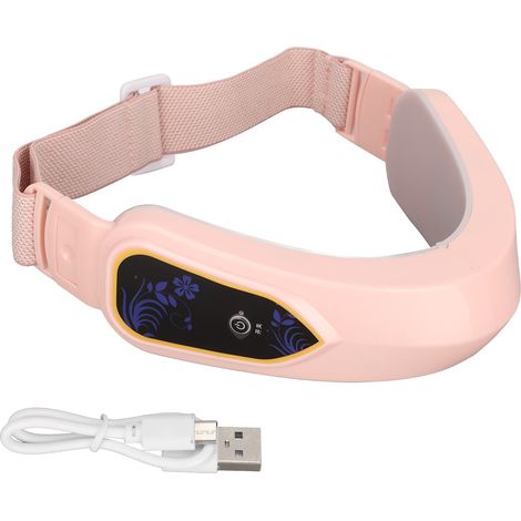 Nouvel appareil amincissant pour le visage, V-face magic, masque liftant et raffermissant électrique à micro-vibrations, appareil de beauté pour affiner le menton (rose) (1/5)