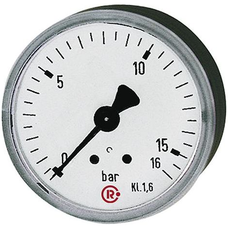 Manometer rückseitig zentrisch 50mm 0-16bar G1/4" RIEGLER (1/2)
