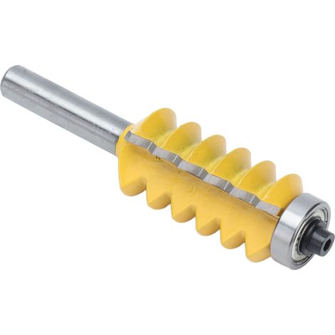 40-mm-Hartmetall-Fräser, 8-mm-Schaft, legierter Stahl, mehrzahnig, Holzbearbeitung, Wellenform, professionelles Fräswerkzeug (1/5)