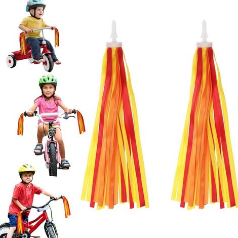 2 paquets de ruban de guidon ruban de guidon de vélo décorations de guidon de trottinette rubans de poignée (30 cm couleur) (1/5)