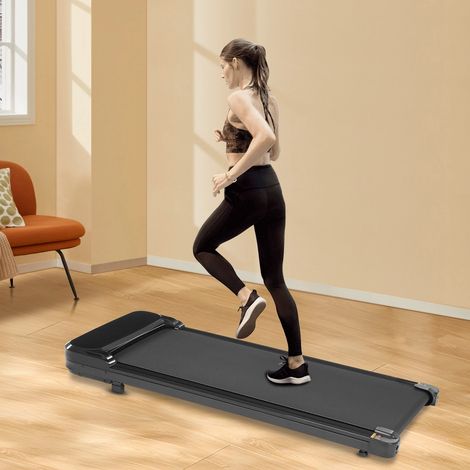 Tapis de course compact 0.65 HP – Télécommande – Affichage LED – Charge max 100 kg – Silencieux 65 dB – pour bureau et maison (1/5)