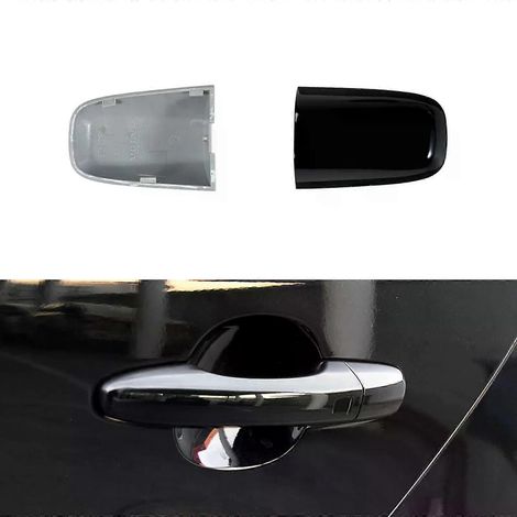 Türgriffabdeckung vorne links außen, passend für Volvo XC60, S60, S60L, V40, Teilenummer 39819800, 31349578, Schwarz (1/5)
