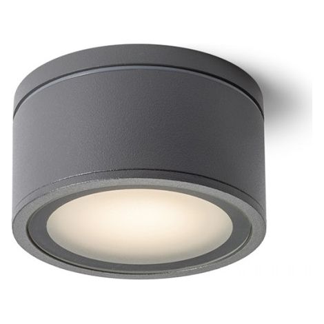 Plafoniera MERIDO da soffitto grigio antracite 230V GX53 11W IP54
