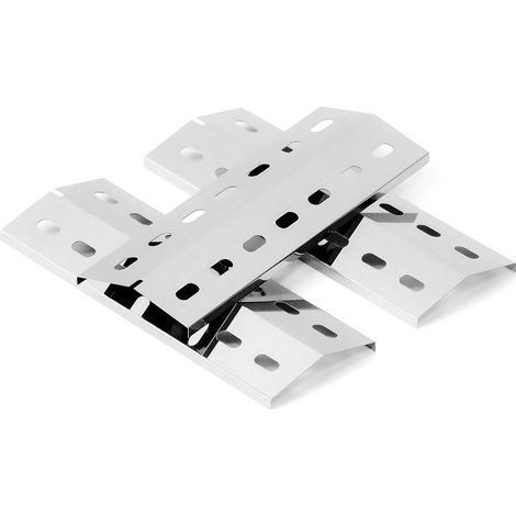 Barres Flavorizer 33,5 x 12 cm Couvercle de brûleur Plaque chauffante pour Enders San Diego, Plaque chauffante en acier inoxydable pour diffuseur de flammes et tentes de chauffage