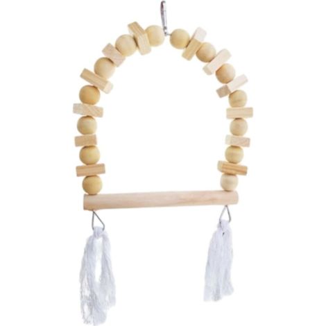 Bird Swing Wooden Training Toys Accessoires de Cage D'OIGNE