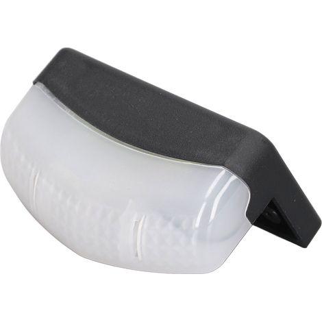 Lampe solaire LED pour escalier avec boîtier en polycarbonate, éclairage blanc chaud pour jardin, parc et clôture. (1/5)