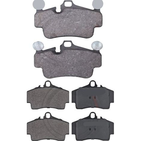 KIT PASTIGLIE FRENO ANTERIORI E POSTERIORI compatibile con PORSCHE CAYMAN (987) / PASTIGLIE FRENANTI AUTO OEM P 65 007,P 65 028 / SOSTITUZIONE DIRETTA / BASSA POLVERE / SILENZIOSO