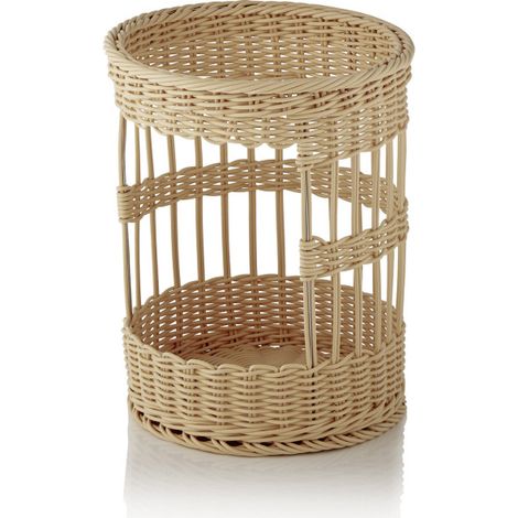 Corbeille à baguette Ø 31 cm H 39 cm beige polypropylène WEAVER PRO - Was Germany (1/2)