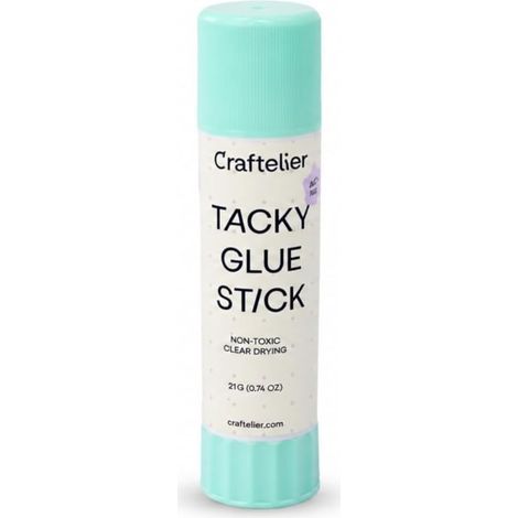 Glue Stick Colle en Bâton Multi-usages pour le Scrapbooking et le Bricolage Non-toxique Transparente, Flexible et Résistante au Séchage Quantité 21 gr (1/5)