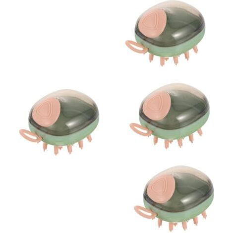 4 Pièces Brosse de bain pour chat et chien animal de compagnie scrubber chien pour le toilettage épurateur de lavage pour chien animaux shampooing chiot masseur abdos (1/5)
